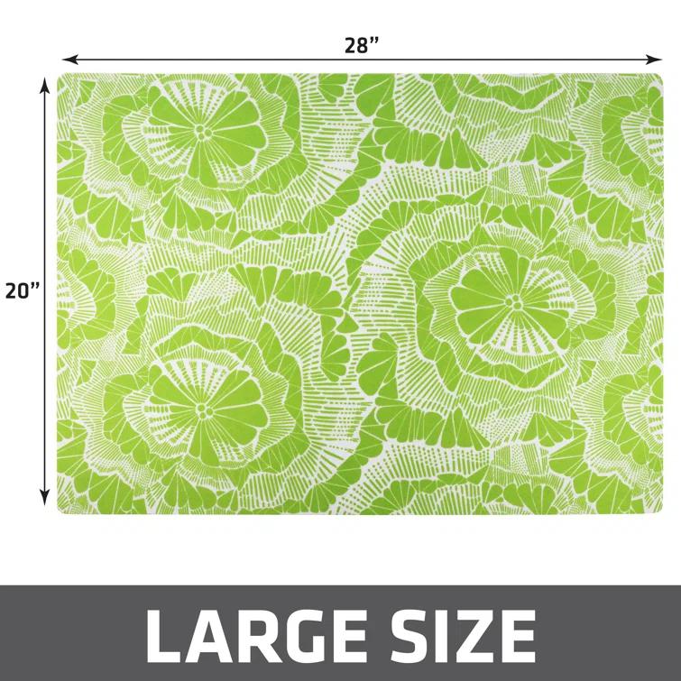 Drymate Cat Litter Mat for Litter Box, Protective & Decorative - Absorbent, Waterproof, Machine Washable