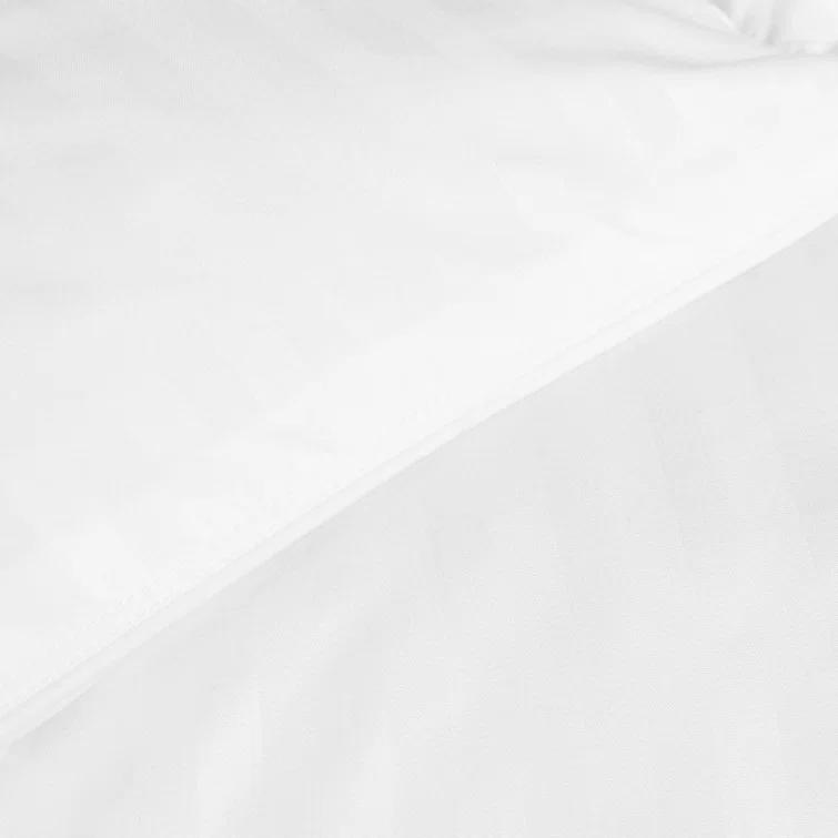 Superior Striped Reversible Box-Quilt Brushed Microfiber Medium Weight Down Alternative Comforter