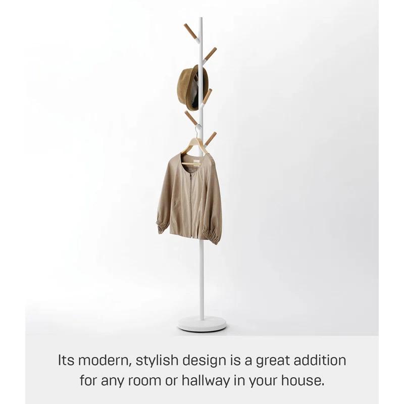 Yamazaki Home Coat Hanger, Steel, Weighted Base
