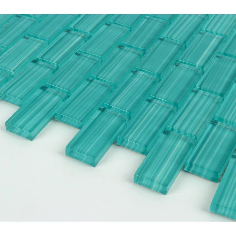 WS Tiles® Swimming Pool Series 1" x 2" Straight Edge Glass Mosaic Tile