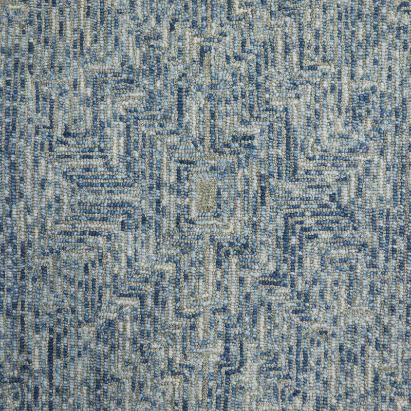 Rowe Handmade Tufted Ivory/Blue Rug