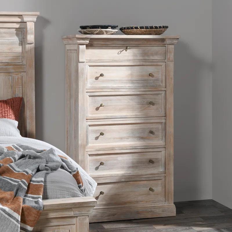 Classic Home Adelaide 6 Drawer Mango Wood Chest Dresser