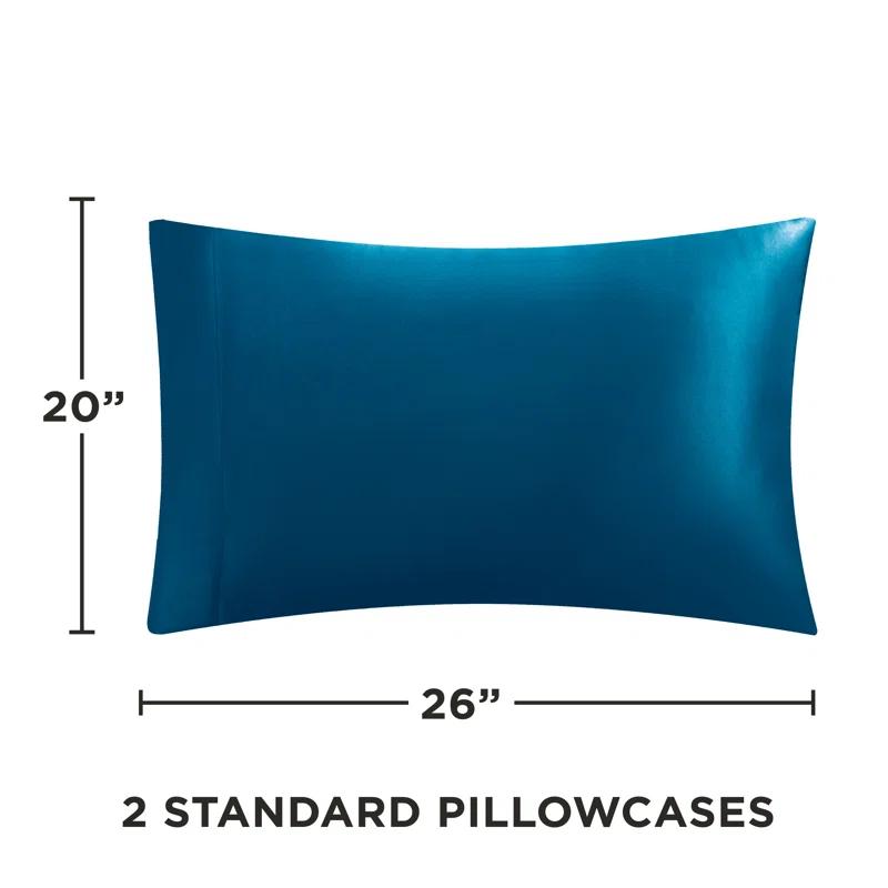 Juicy Couture Juicy Couture Silky Satin Pillows Case Sets with Envelope Closure (Set of 2)