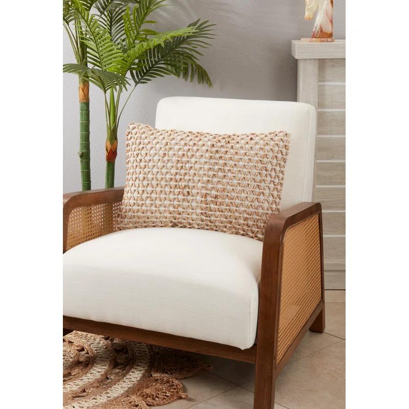 Saro Islander Collection Cotton Throw Pillow