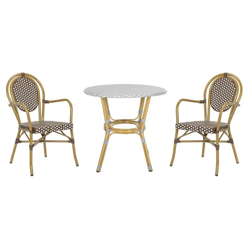 Wilburg Round Wicker/Rattan Outdoor Bistro Table