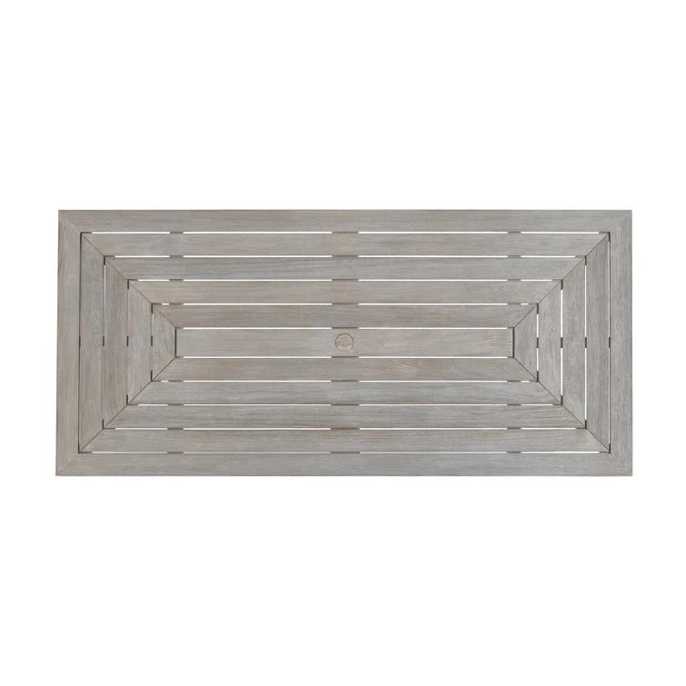 La Jolla Gray Teak Rectangular Formal Dining Table