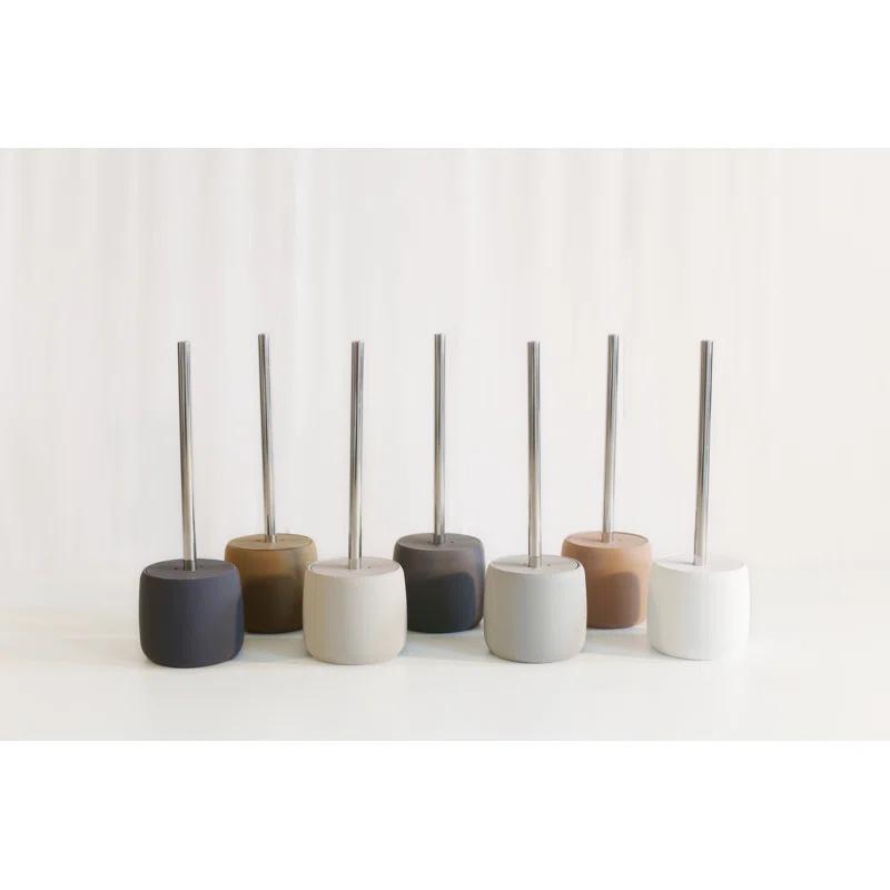 Blomus SONO White Decorative Toilet Plunger and Holder
