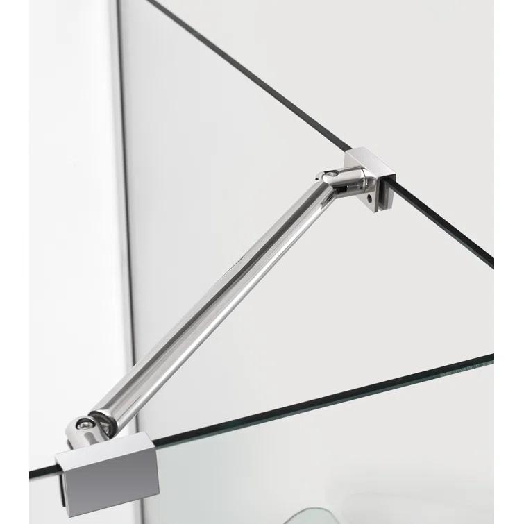 Aston Bromley 38" x 72" Rectangle Hinged Shower Enclosure SEN967EZ-CH-383236-10