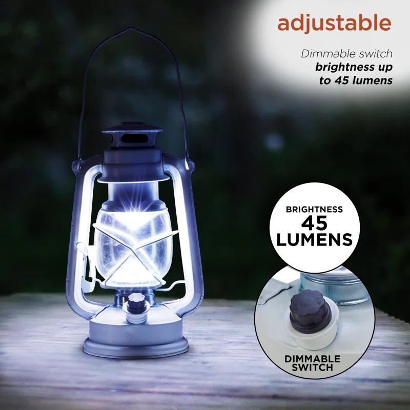 Alpine 10'' Battery Powered Integrated LED Outdoor Lantern