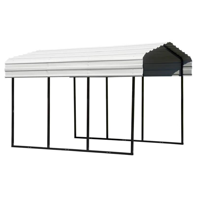 Arrow Arrow Galvanized Steel Carport, 10x15x9