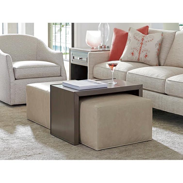 Lexington Ariana Savona Cocktail Ottoman with Slide