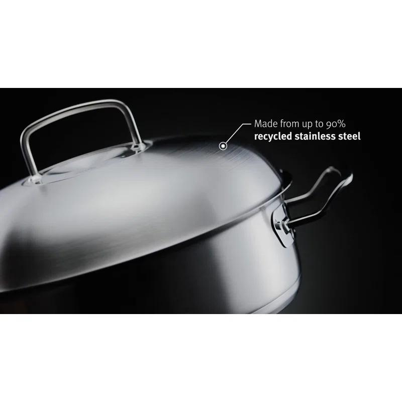 Fissler Original-Profi Collection® Stainless Steel Round Roaster With High Dome Lid, 5.1 Quart
