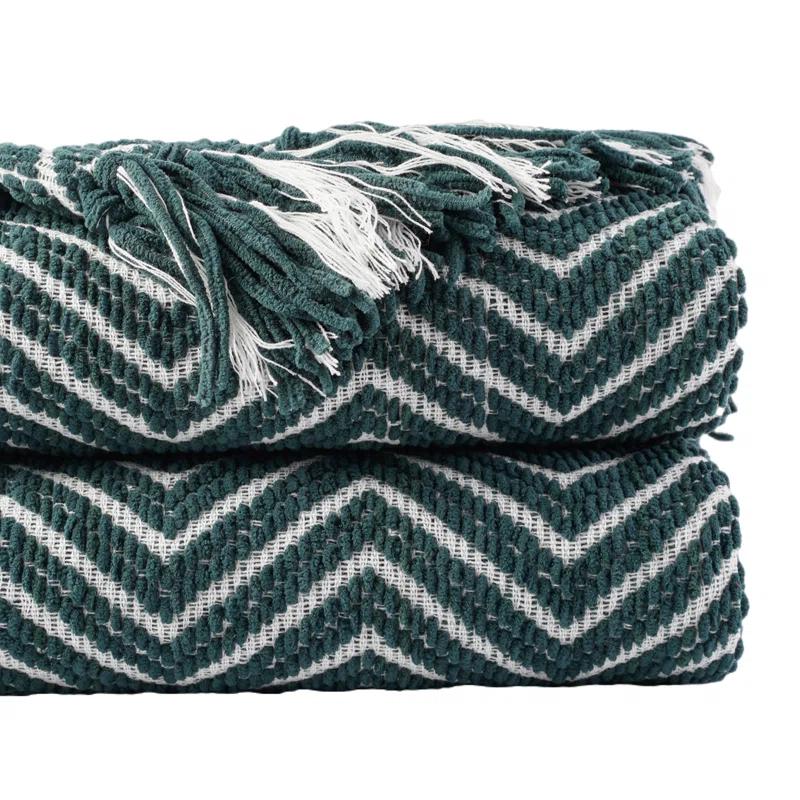 Battilo Home Grey Throw Blanket for Couch, Decorative Knit Grey Blanket for Bed, Super Soft Warm Grey Throws for Room Farmhouse Accent Decor, 50"x60"