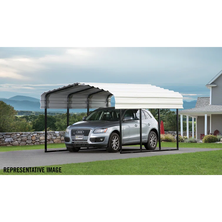 Arrow Arrow Galvanized Steel Carport