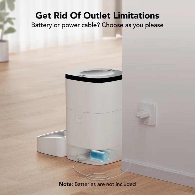 PETLIBRO PETLIBRO Automatic Cat Feeder, Wi-Fi Automatic Cat Food Dispenser With Timer Interactive Voice Recorder, Auto Cat Feeder With 1-4 Meals Control Dry Food