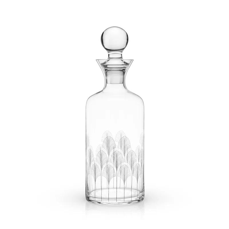 Viski Art Deco Crystal Decanter