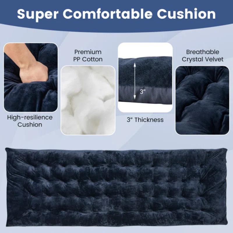 Spiritual Realm 75 x 27.5 Inch Camping Cot Pads with Soft and Breathable Crystal Velvet