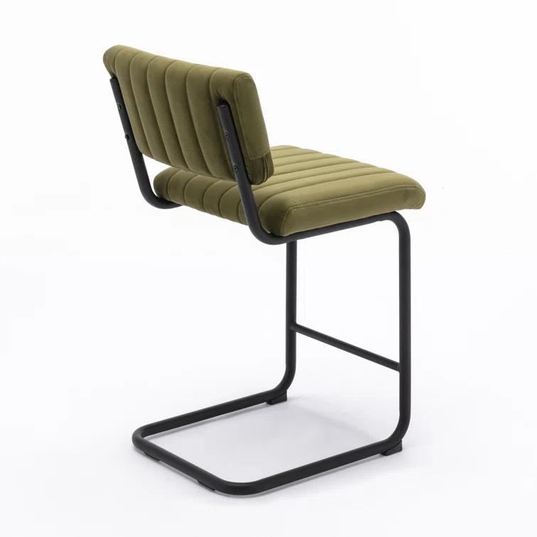 Estes Upholstered Stool with Metal Frame (Set of 2)