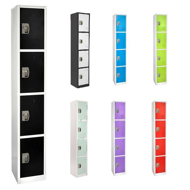 AdirOffice 12'' Wide Steel 4-Tier School and Gym Locker