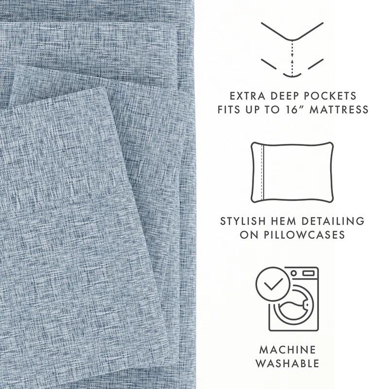 Becky Cameron Simply Soft™ Scallops Pattern Microfiber Sheet Set