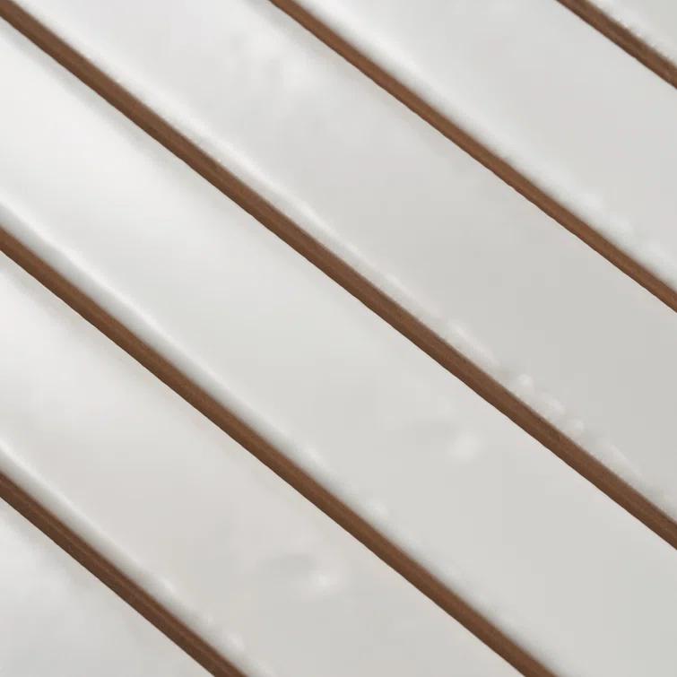 Vivanta 5.27 In. X 17.71 In. Glossy Ceramic Mosaic Elongated Subway Wall Tile (8 Sheets / Box)