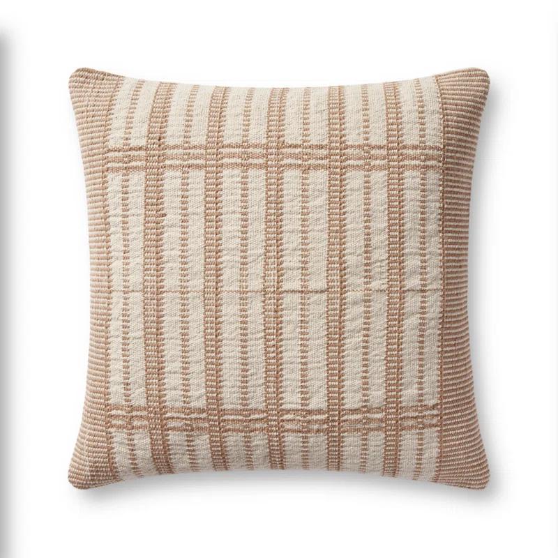 Marion Pillow by Magnolia Home by Joanna Gaines X Loloi - Gold and Beige / Down