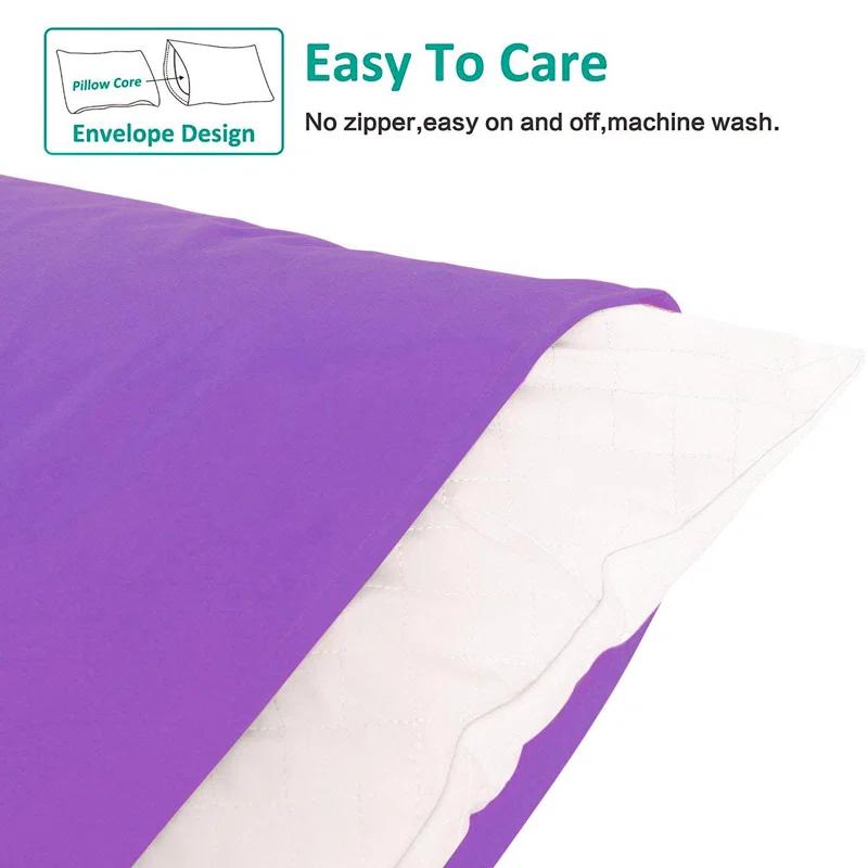 NTBAY Body Pillow Cover, 1800 Brushed Microfiber Body Pillowcase with Envelope Closure - 20x54 Inches - NTBAY