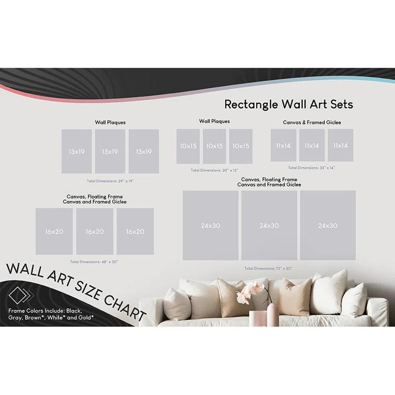 Stupell Industries Les Palmiers Botanical Trio 3 Piece Giclee Art Set by World Art Group