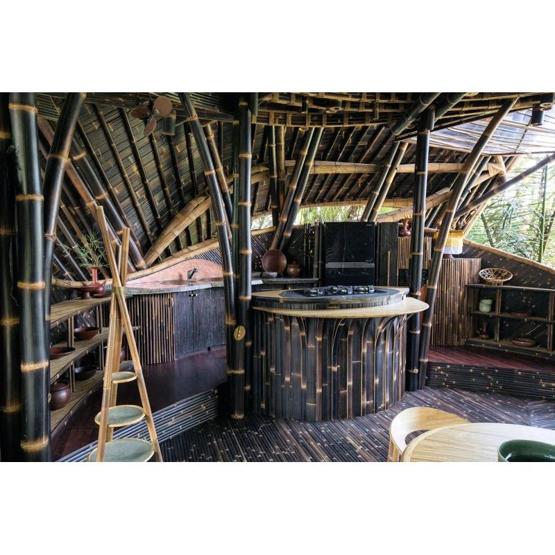 MGP Giant Black Timber Bamboo Poles | Wayfair