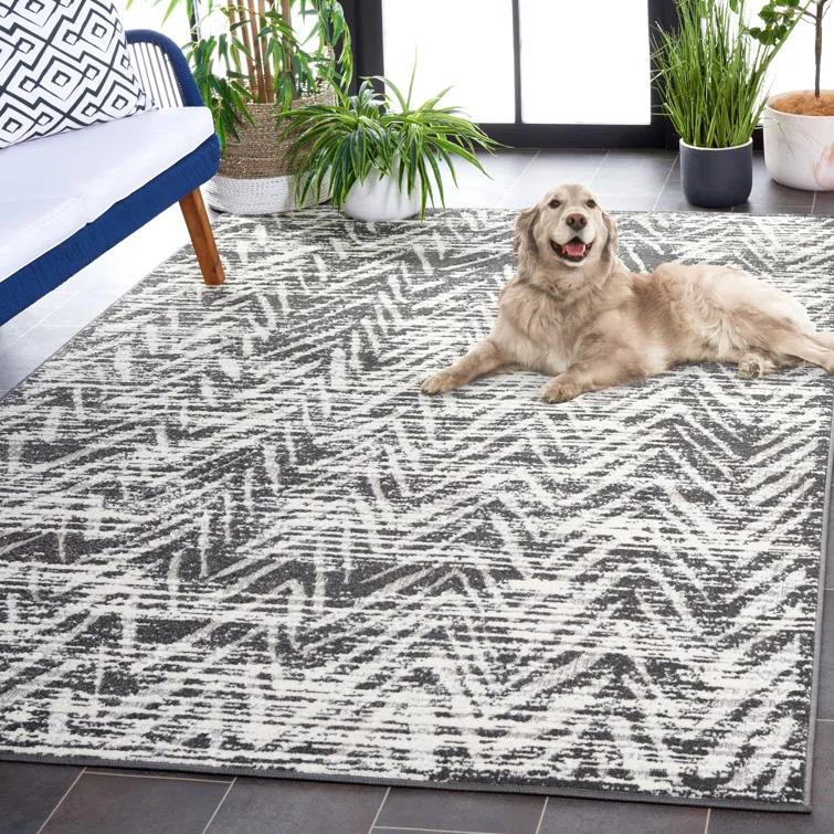 Union Rustic Joannette Performance Chevron Rug
