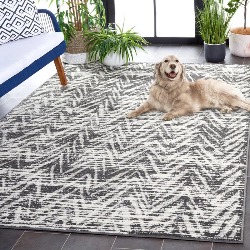 Union Rustic Joannette Performance Chevron Rug