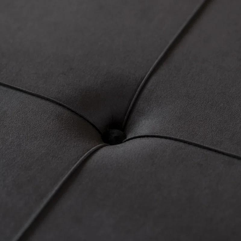 Everly Quinn Raiin Upholstered Ottoman