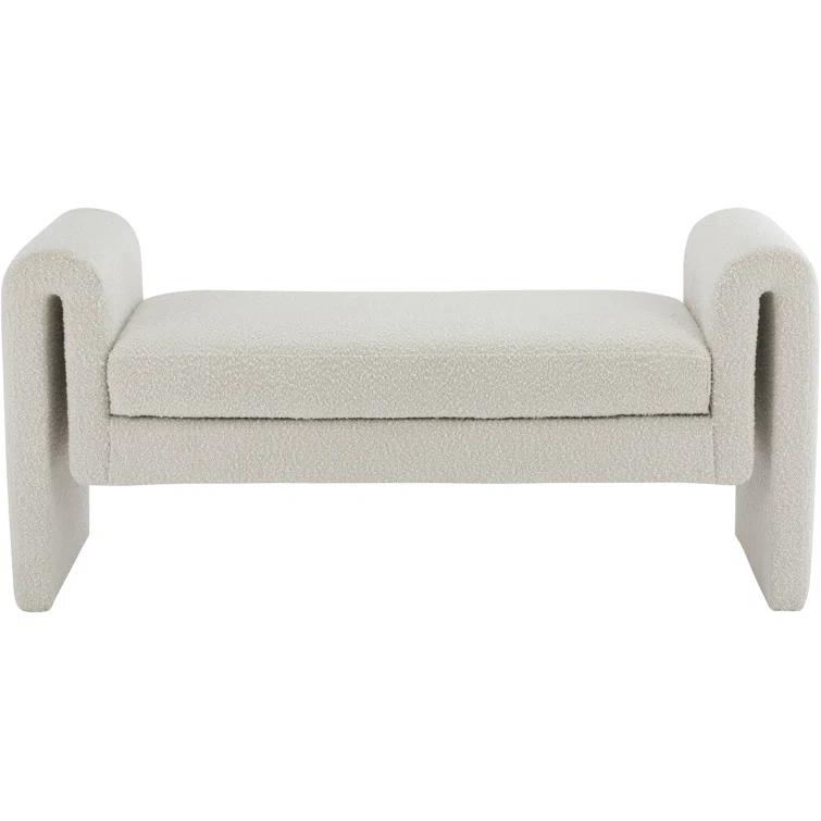 Wrought Studio™ Hiroyasu Upholstered Boucle Bench