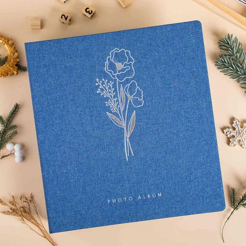 BEACHWATER POOL & SPA, LLC Photo Album 4X6 1000 Pockets, Extra Large Capacity Linen Cover Picture Albums Holds 1000 Horizontal And Vertical Photos