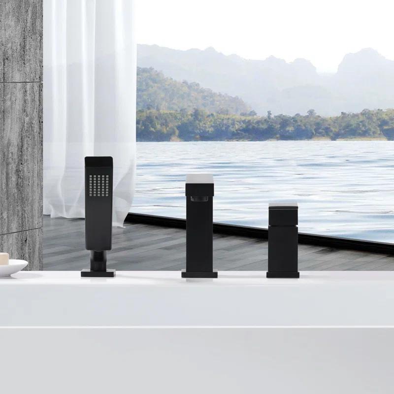 Ultra Faucets UF65847 Rift Deck Tub Filler