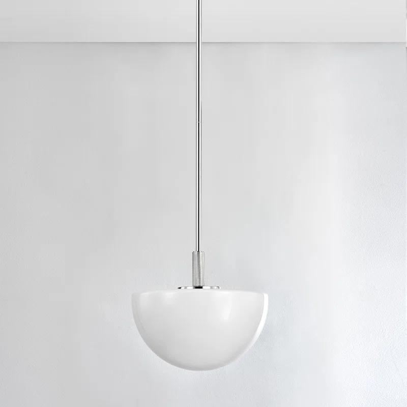 Hammond Pendant Light - Polished Nickel / 15" Dia