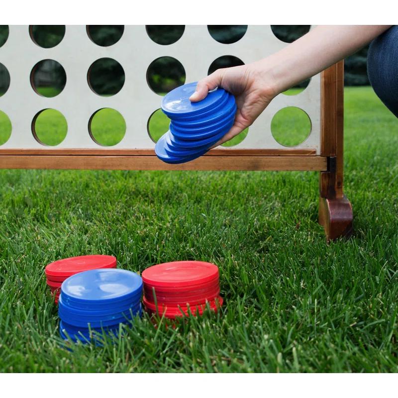 Yard Games Giant Four In A Row Game Set with Carrying Case & Reviews | Wayfair