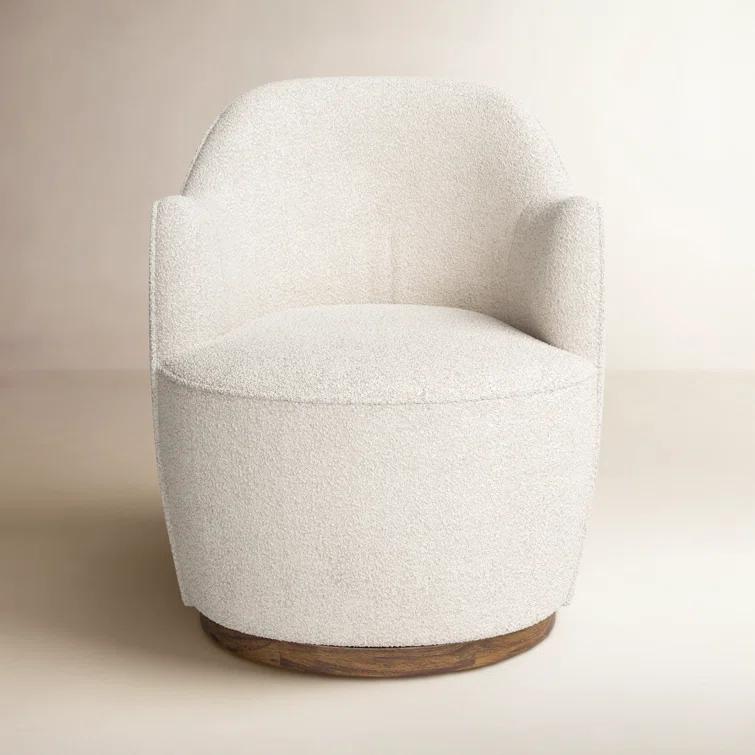 Margie Swivel Chair - Natural Boucle