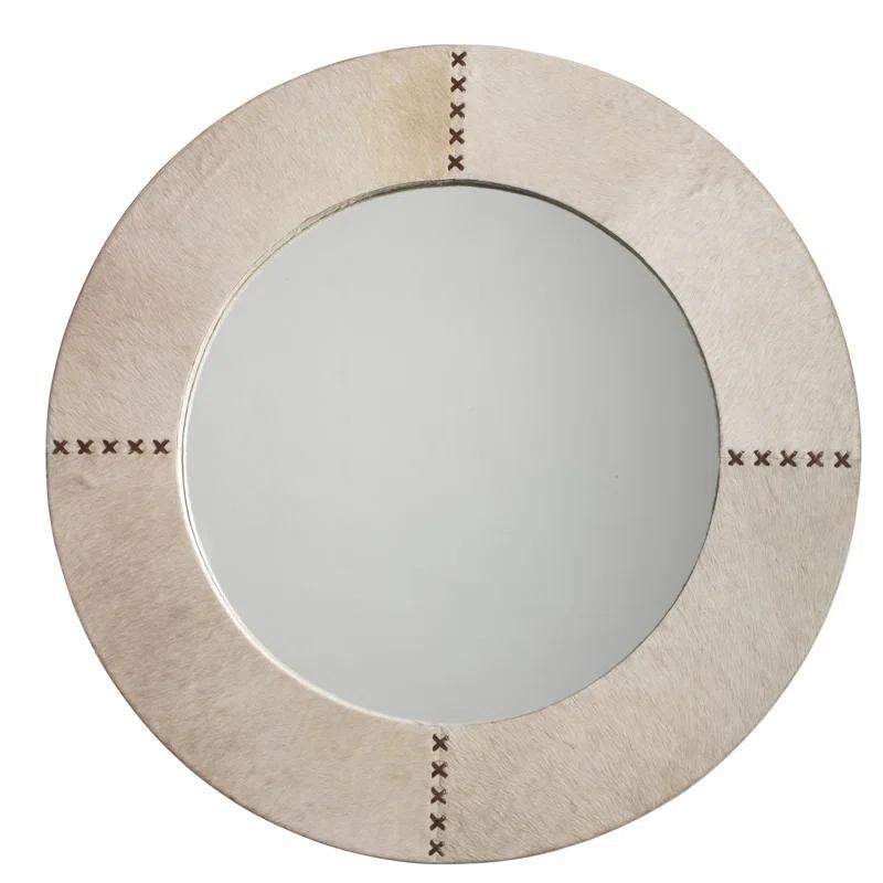Aaden Round Hide Wall Mirror