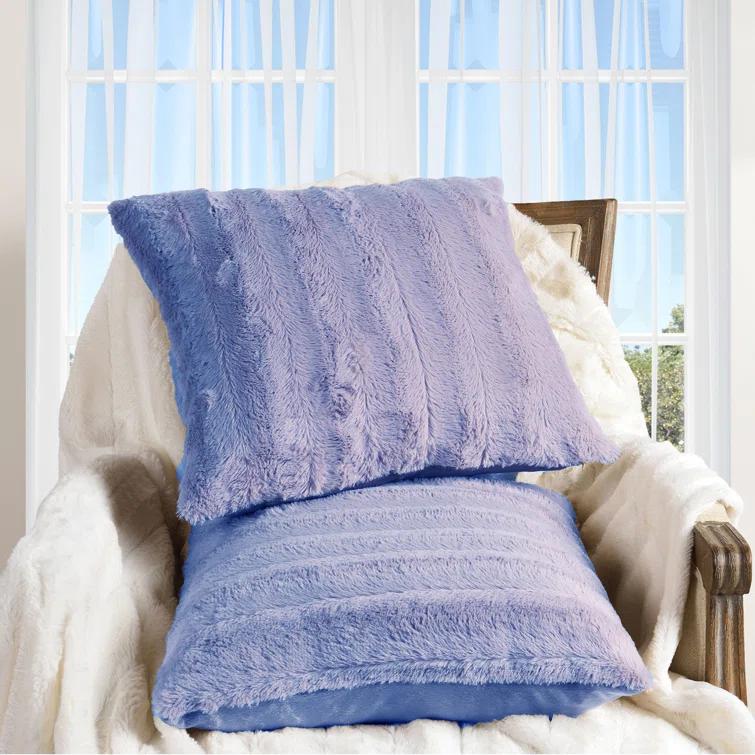 Cheer Collection FRBIN Square Pillow Cover & Insert (Set of 2)