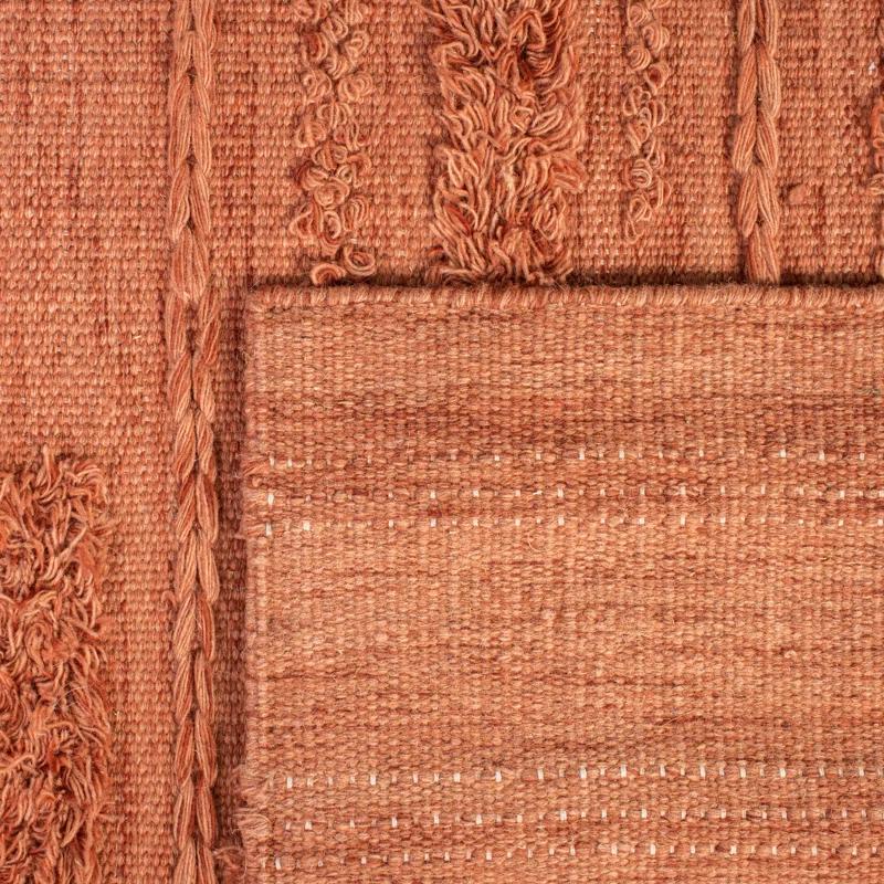 Laurel Foundry Modern Farmhouse® Hartzler Hand-Woven Flatweave Wool/Cotton Rust/Orange Area Rug