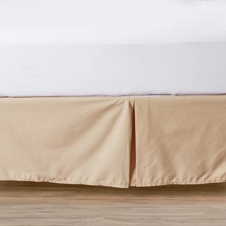 Fresh Ideas Fresh Ideas Tailored Poplin Bed Skirt, 14" Drop Length