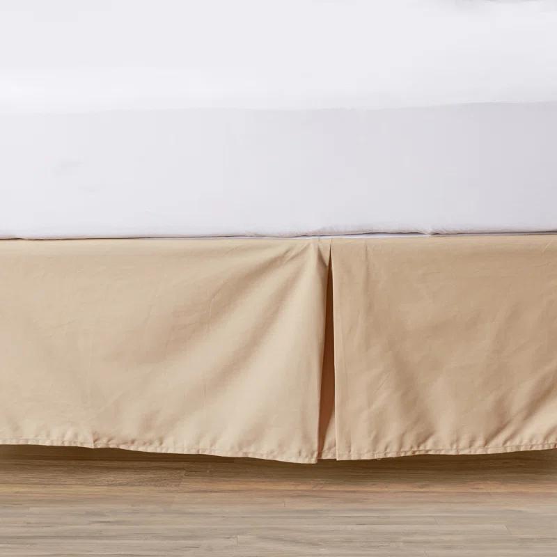 Fresh Ideas Fresh Ideas Tailored Poplin Bed Skirt, 14" Drop Length