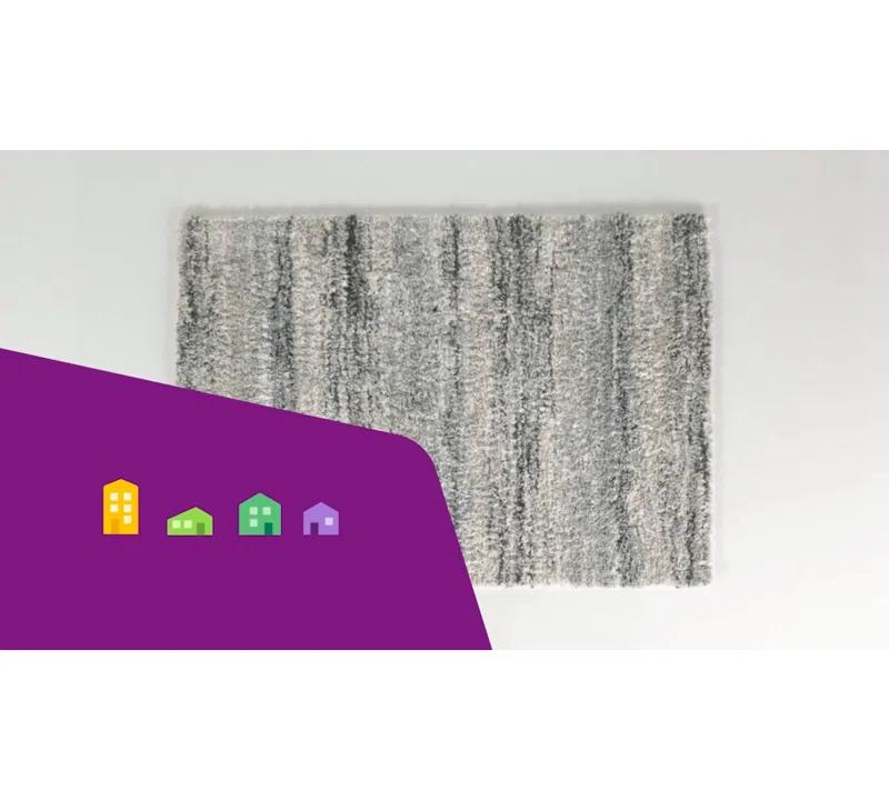 Foundry Select Ashleigh-Louise Shag 800 Performance Striped Rug