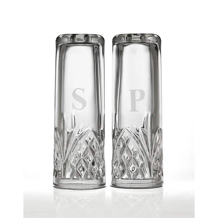Godinger Silver Art Co Dublin Crystal Salt & Pepper Shaker Set (Set of 2)