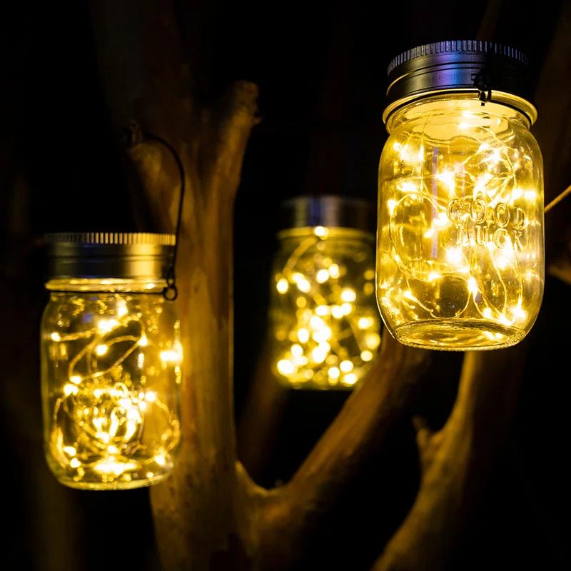 5.3'' Solar Powered Integrated LED Outdoor Lantern (Set of 6)