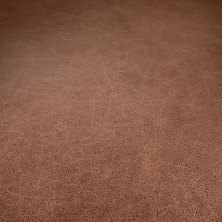 Beige Contemporary Leather-Wood Upholstered Arm Chair 25"W