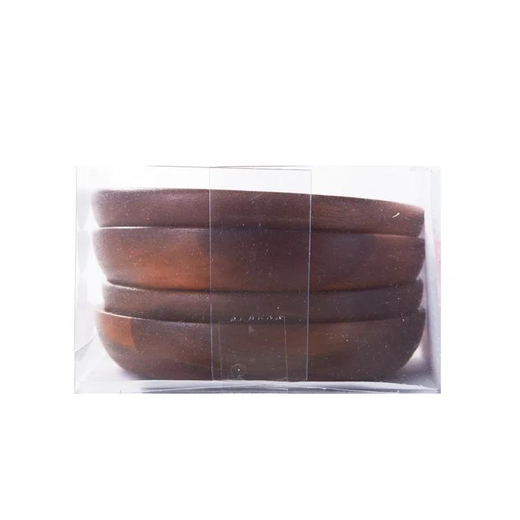 Kamenstein Kamenstein Stackable Acacia Wood and Cork Coasters (Set of 4)