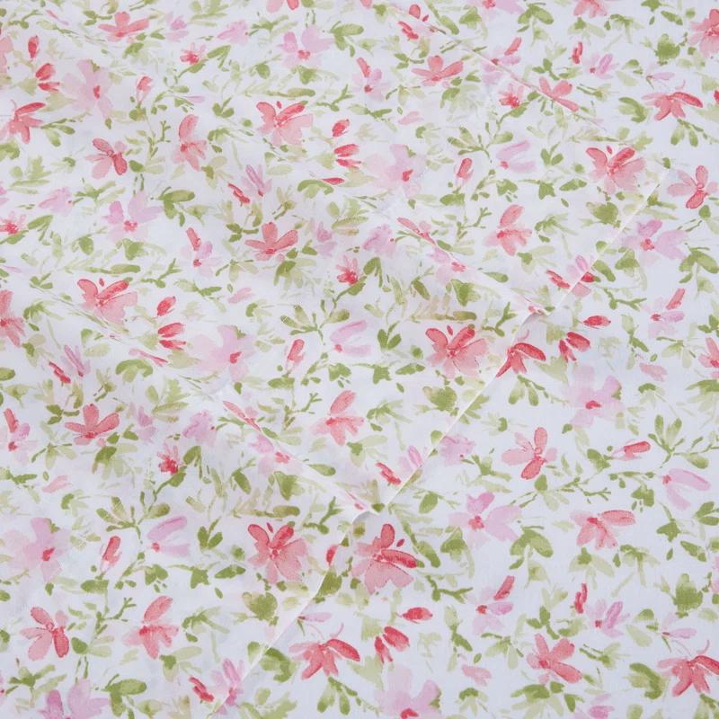 Laura Ashley Laura Ashley Printed Cotton Percale Sheet Set