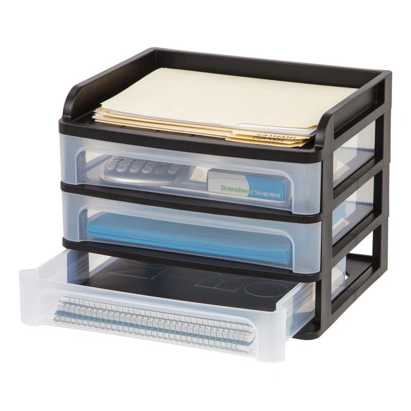 IRIS USA, Inc. Plastic Stackable Desk Organizer